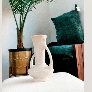 Vintage Cream Vase with handles